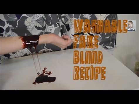 good fake blood for clothes|make your own blood.